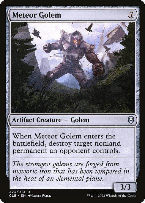 Meteor Golem (Commander Legends: Battle for Baldur's Gate #323)