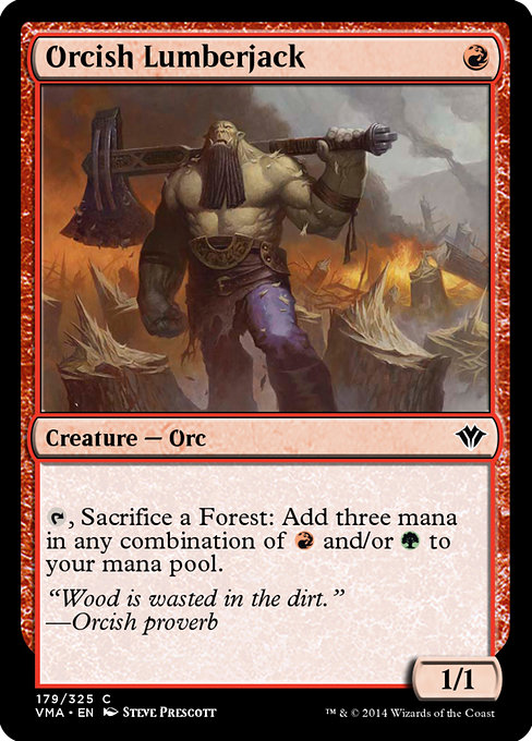 Orcish Lumberjack (Vintage Masters #179)