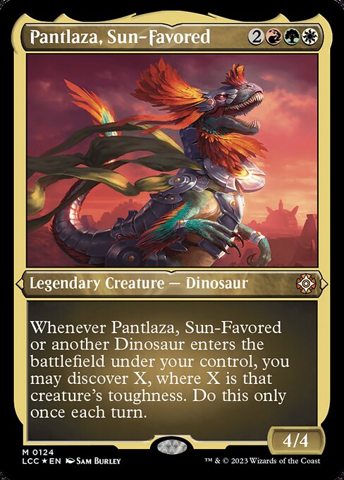 Pantlaza, Sun-Favored (The Lost Caverns of Ixalan Commander #124)