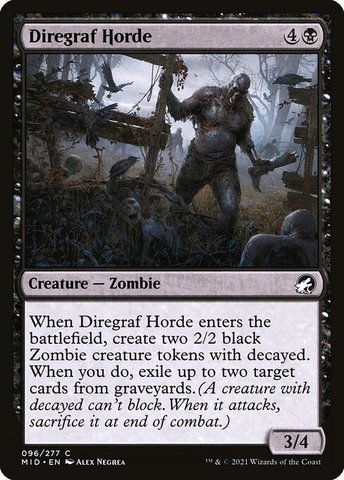 Diregraf Horde (Innistrad: Midnight Hunt #96)