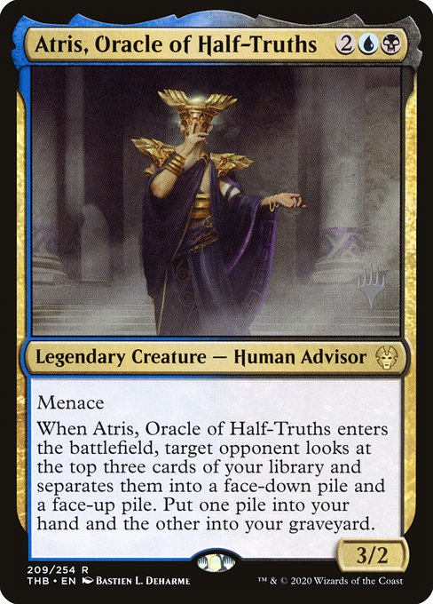 Atris, Oracle of Half-Truths (Theros Beyond Death Promos #209p)