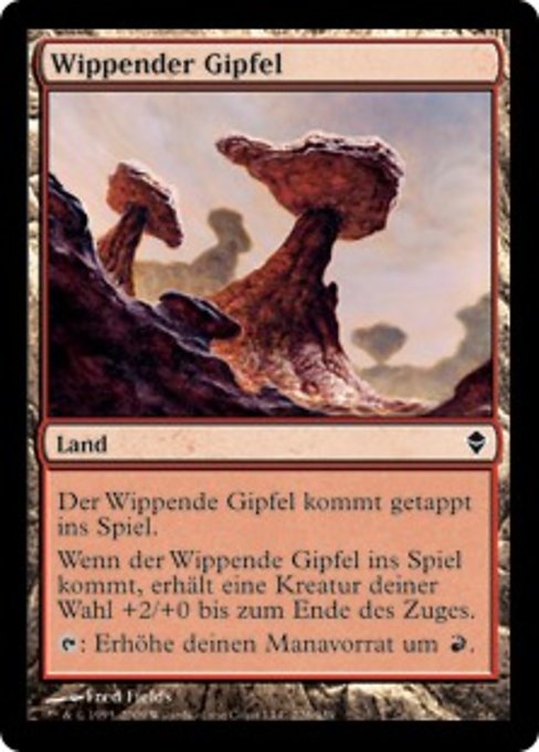 Wippender Gipfel