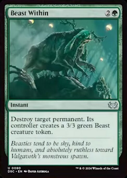 Beast Within (Duskmourn: House of Horror Commander)