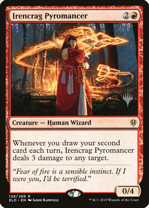 Irencrag Pyromancer (Throne of Eldraine Promos #128p)