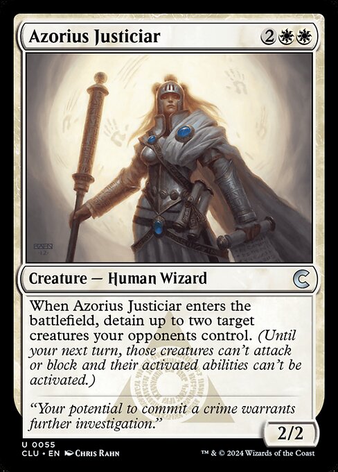 Azorius Justiciar (Ravnica: Clue Edition #55)