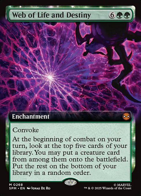 Web of Life and Destiny magic the gathering card art