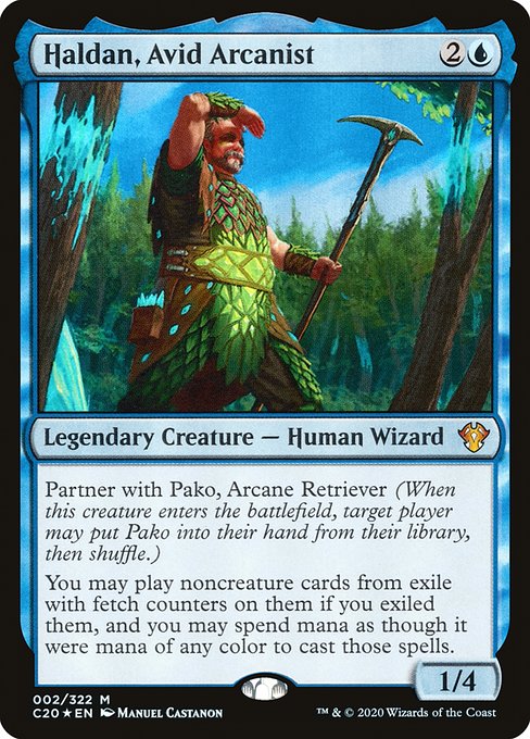 Haldan, Avid Arcanist card image