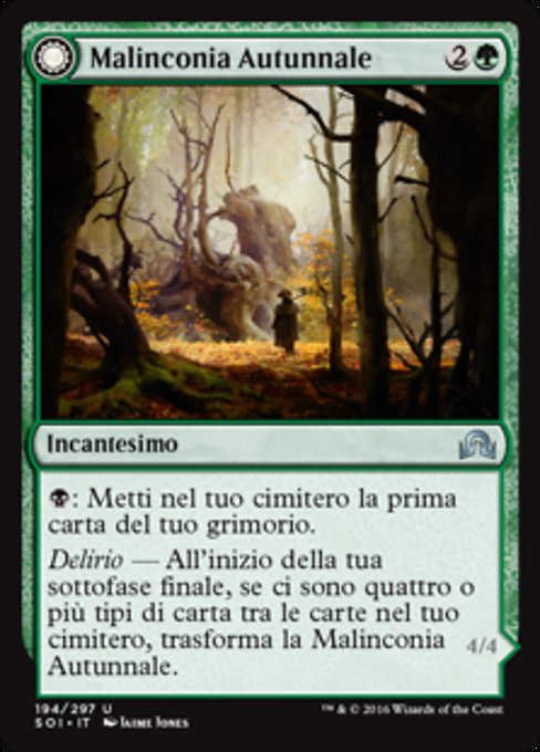 Autumnal Gloom // Ancient of the Equinox (Shadows over Innistrad #194)