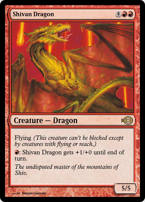 Shivan Dragon (Magic Online Promos #36232)