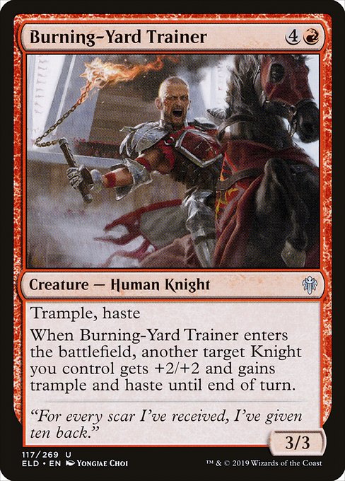 Burning-Yard Trainer (Throne of Eldraine #117)