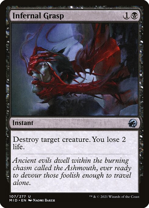 Infernal Grasp (Innistrad: Midnight Hunt #107)