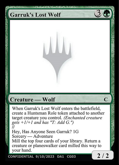 Garruk's Lost Wolf // Hey, Has Anyone Seen Garruk?