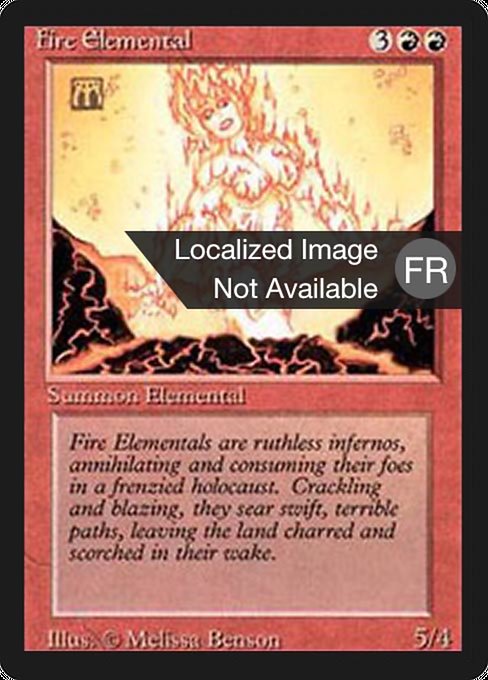Fire Elemental (Foreign Black Border #149)