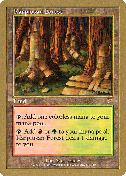 Karplusan Forest (World Championship Decks 2001 #jt336)
