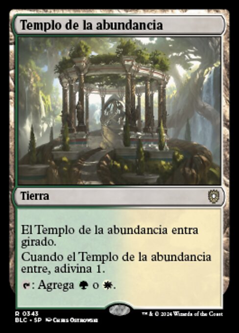 Temple of Plenty (Bloomburrow Commander #343)