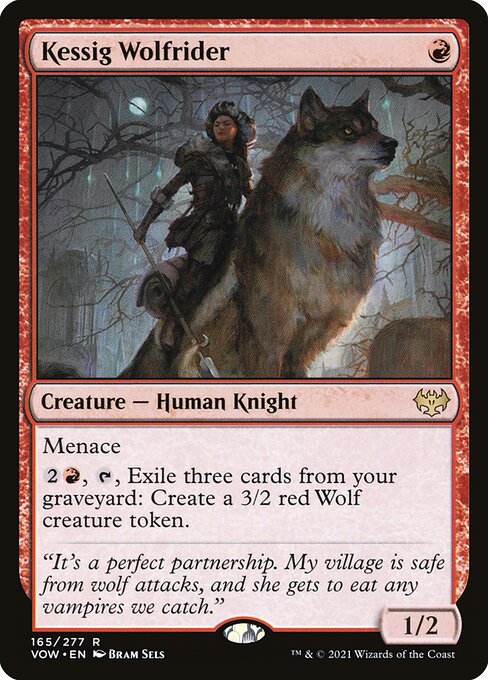 Kessig Wolfrider (Innistrad: Crimson Vow #165)