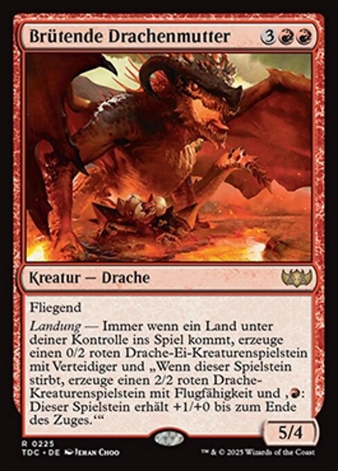 Brütende Drachenmutter