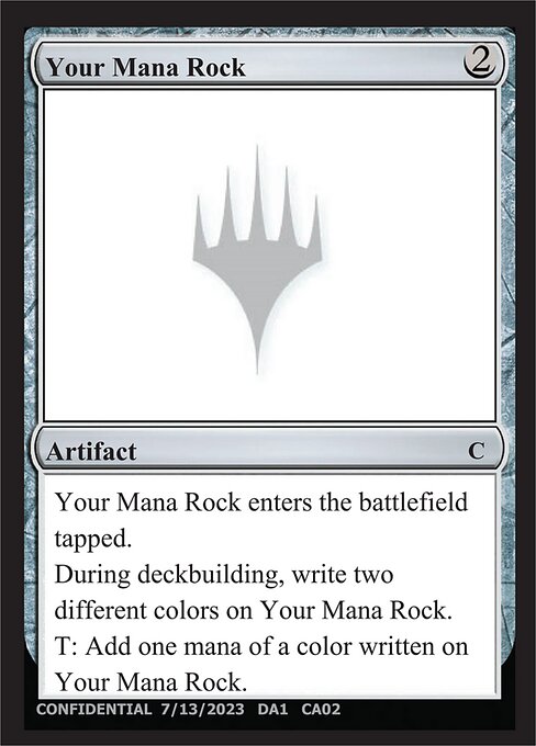 Your Mana Rock (Unknown Event #CA02b)