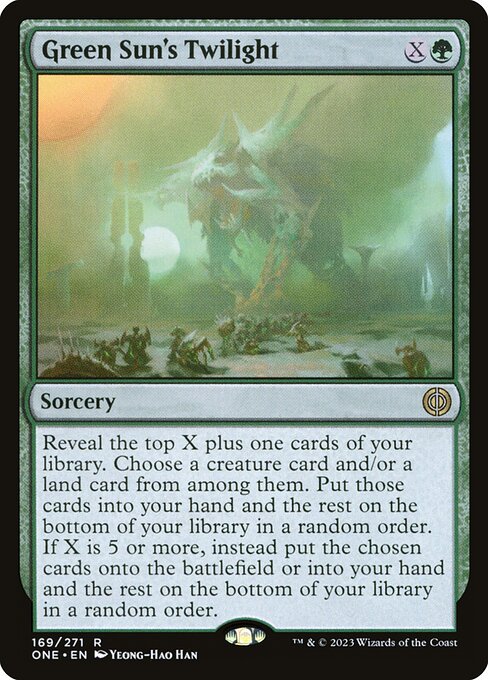 Green Sun's Twilight (Phyrexia: All Will Be One #169)