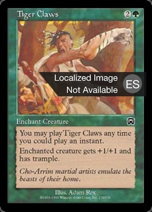 Tiger Claws (Mercadian Masques #279)