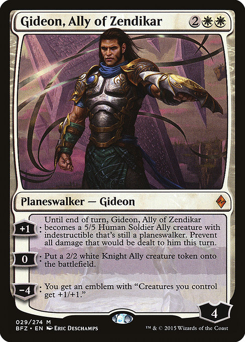 Gideon, Ally of Zendikar card image