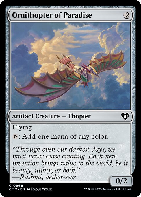 Ornithopter of Paradise (Commander Masters #966)