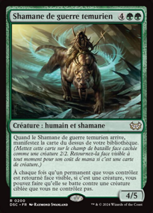 Temur War Shaman (Duskmourn: House of Horror Commander #200)