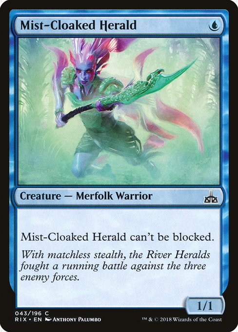 Mist-Cloaked Herald (Rivals of Ixalan #43)