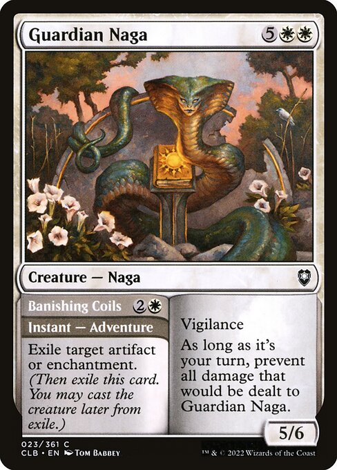 Guardian Naga // Banishing Coils card image
