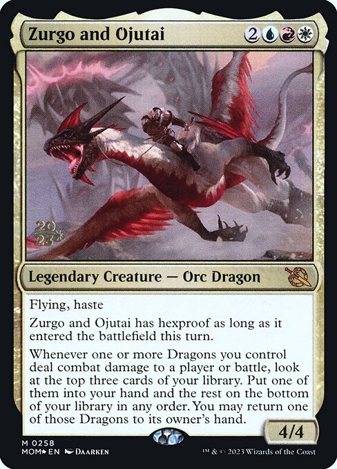 Zurgo and Ojutai (March of the Machine Promos #258s)