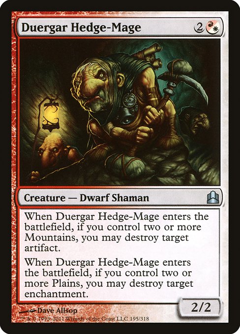 Duergar Hedge-Mage (Commander 2011 #195)