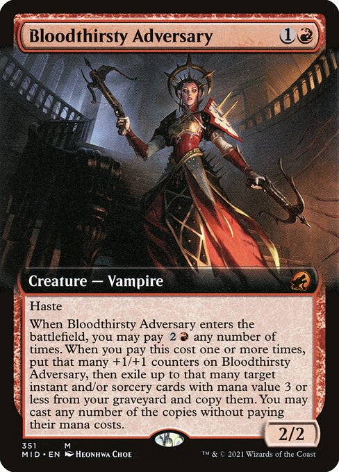 Bloodthirsty Adversary (Innistrad: Midnight Hunt #351)