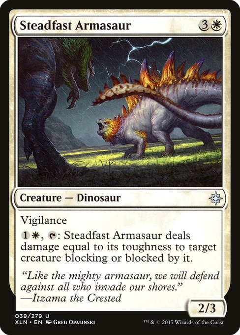 Steadfast Armasaur card image