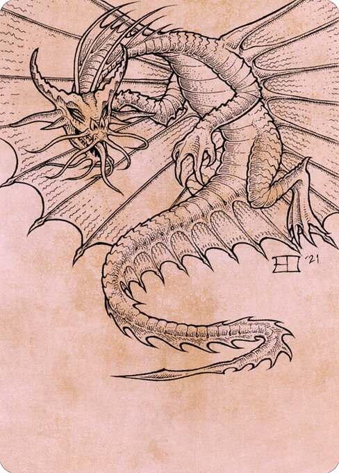 Ancient Gold Dragon // Ancient Gold Dragon (Battle for Baldur's Gate Art Series #44)