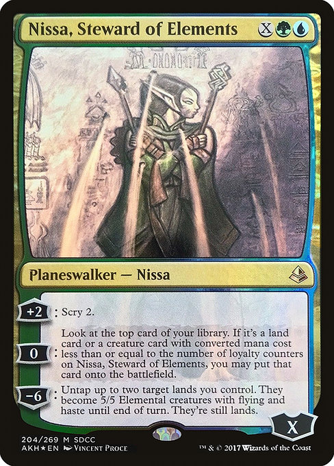 Nissa, Steward of Elements card image