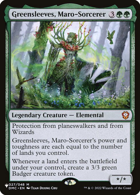 Greensleeves, Maro-Sorcerer (The List #DMC-27)