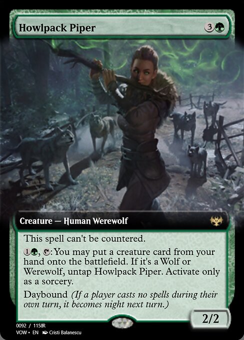 Howlpack Piper // Wildsong Howler (Magic Online Promos #95425)