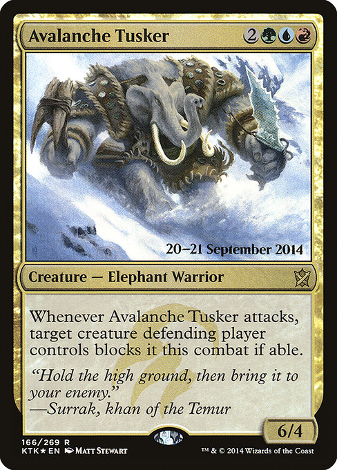 Avalanche Tusker (Khans of Tarkir Promos #166s)