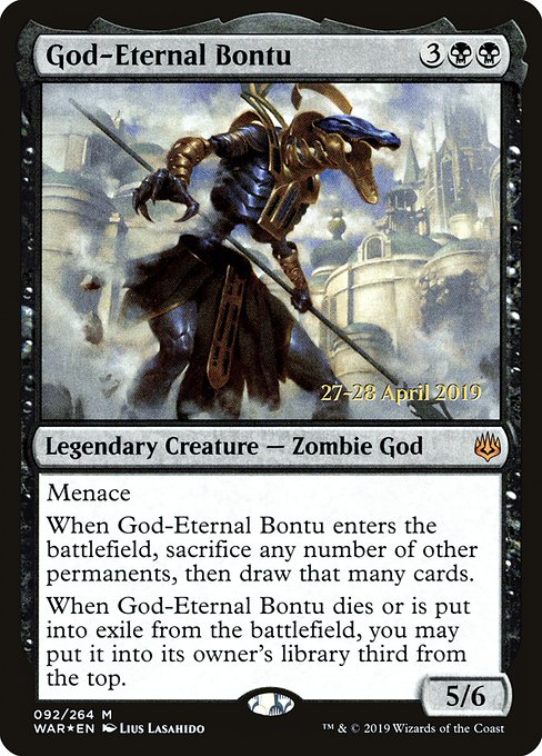 God-Eternal Bontu (War of the Spark Promos #92s)