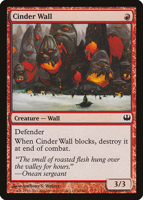 Mur de cendres|Cinder Wall