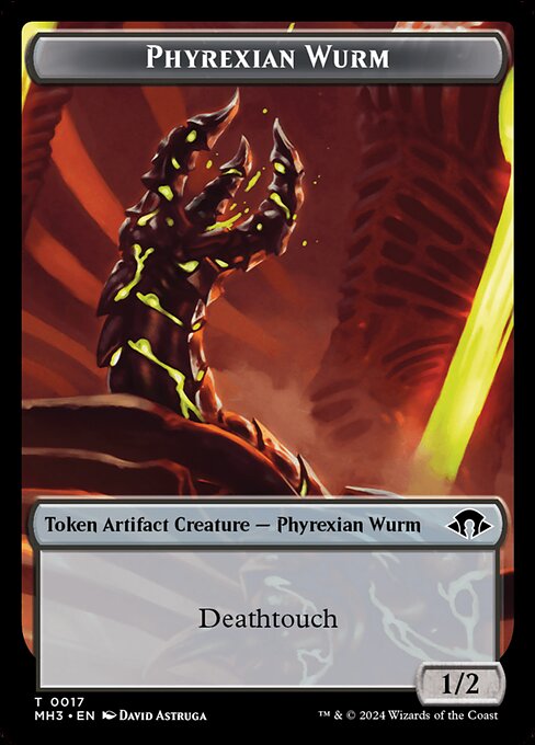 Phyrexian Wurm (Modern Horizons 3 Tokens #17)