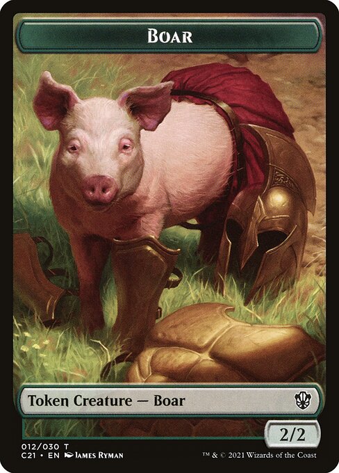 Boar (Commander 2021 Tokens #12)
