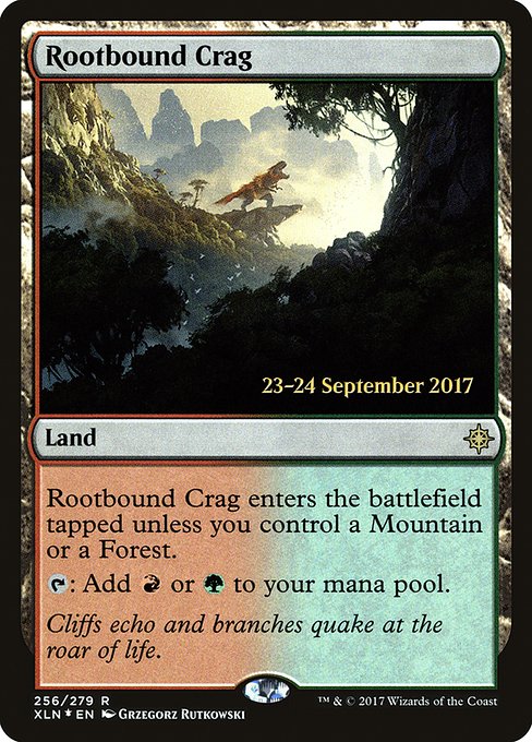 Rootbound Crag (Ixalan Promos #256s)