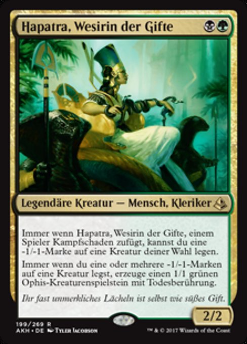 Hapatra, Vizier of Poisons (Amonkhet #199)