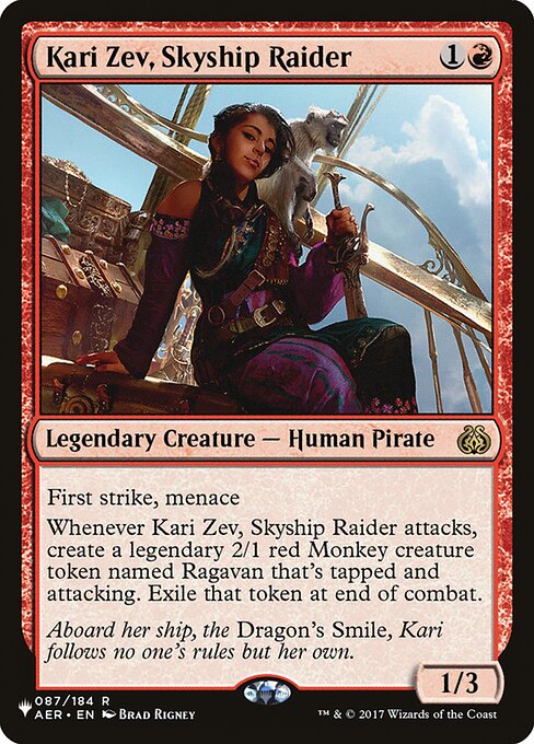 Kari Zev, Skyship Raider (The List #AER-87)