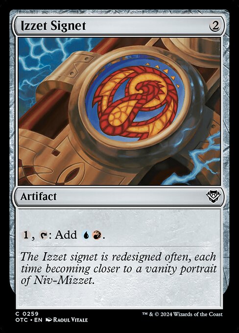 Izzet Signet (Outlaws of Thunder Junction Commander #259)