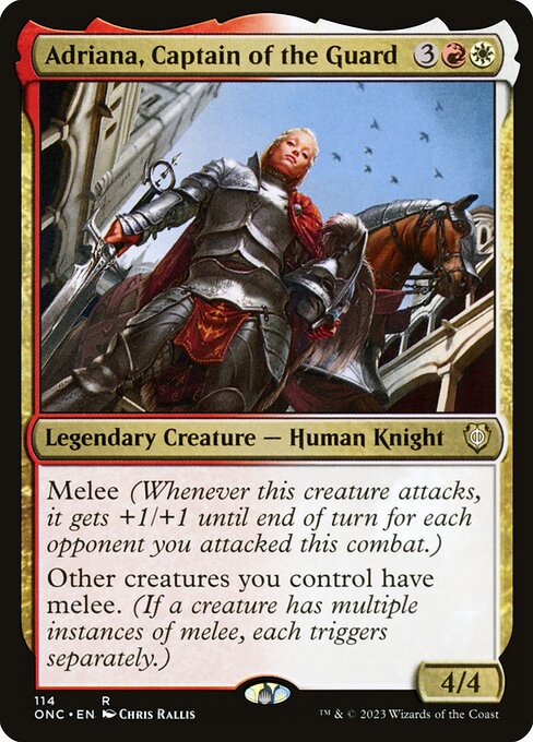 Adriana, Captain of the Guard (Phyrexia: All Will Be One Commander #114)