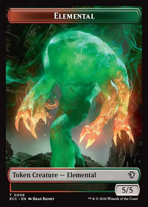 Omnath, Locus of Rage (Lorwyn Eclipsed Commander Tokens)