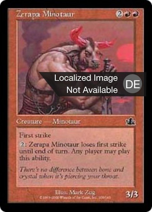 Zerapa Minotaur (Prophecy #108)