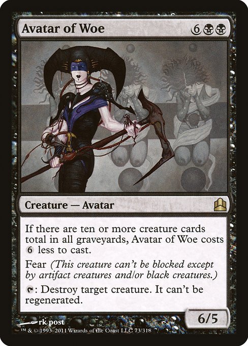 Avatar of Woe (Commander 2011 #73)